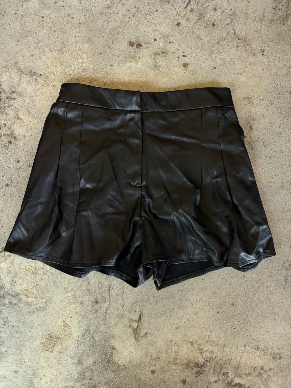 Asos design leather shorts